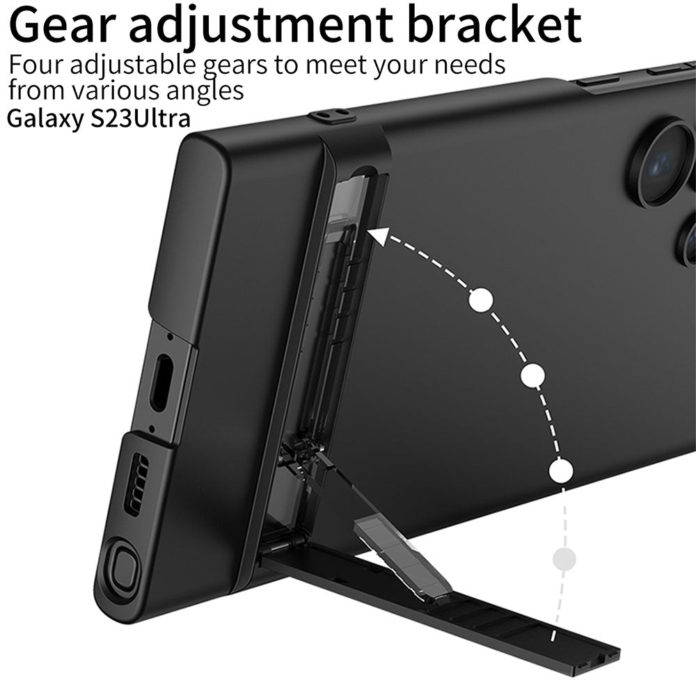 Ultra-Thin Invisible Bracket All-inclusive Protective Phone Case For Samsung Galaxy S23 Ultra Plus